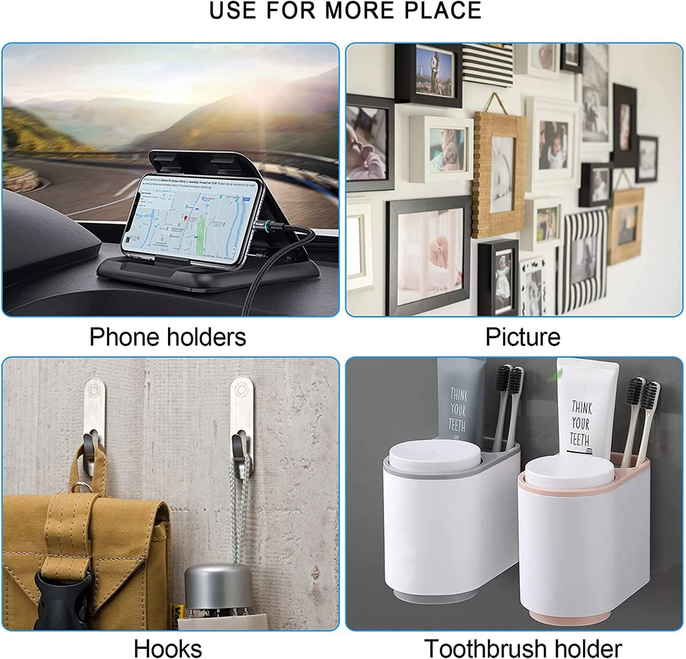 12 Pack 3M Sticky Adhesive Replacement Compatible with Socket Mount Base