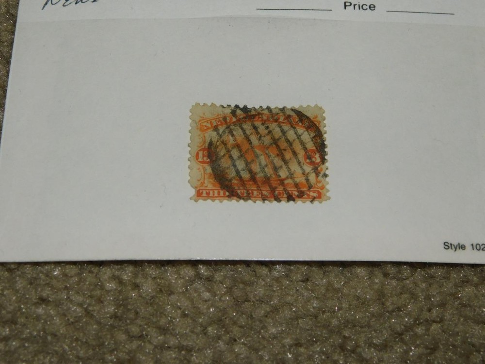 NEWFOUNDLAND, SCOTT# 30, USED WITH PERF CUT LOWER LEFT