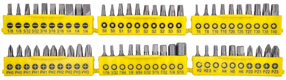 JEGS 100 Piece Screwdriver & Bit Set with Storage Rack 81384