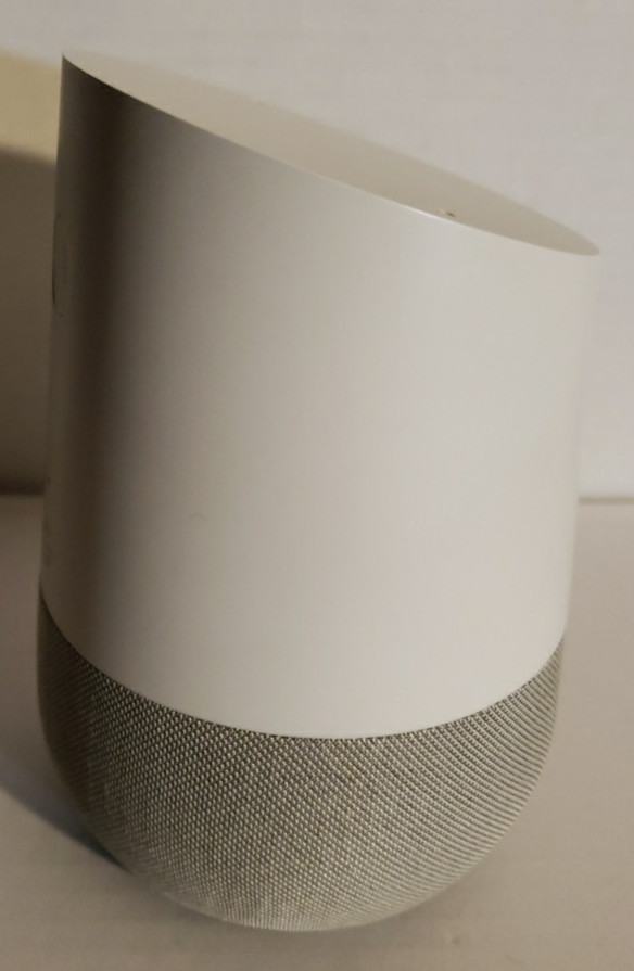 Google Home Smart Assistant Speaker White/Slate - No Power Cable UnTested