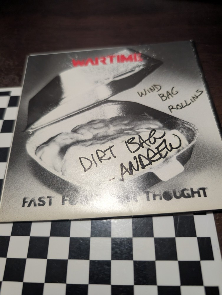 Henry Rollins Autographed CD Insert