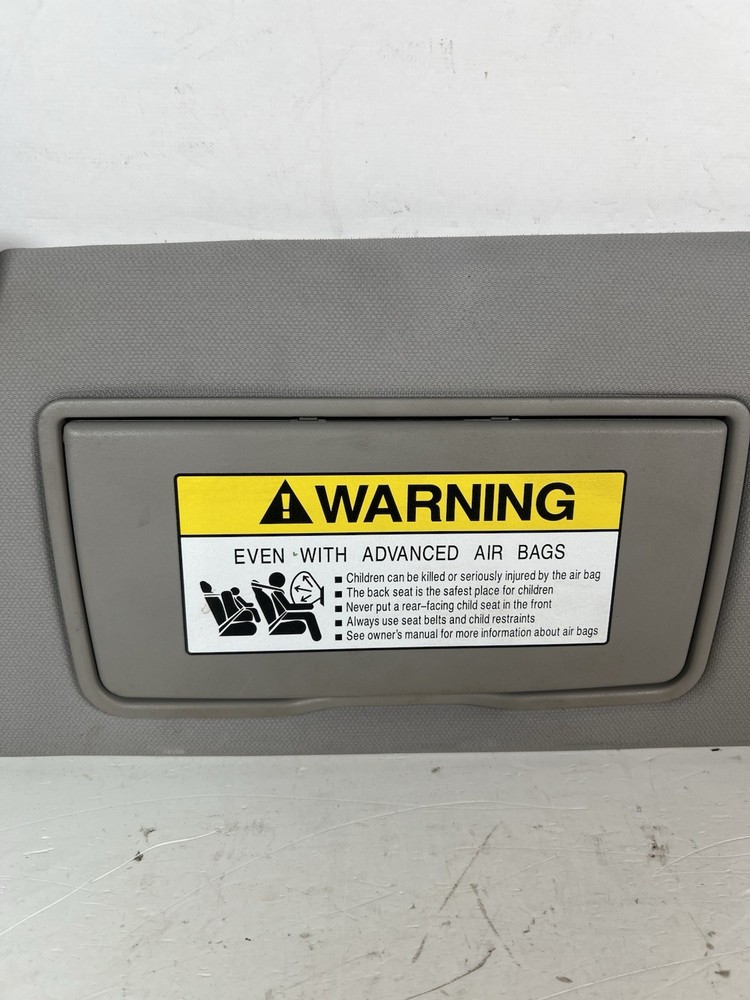 2007-2011 Honda CRV Driver Left Side Sun Visor Gray Vinyl NON Lighted