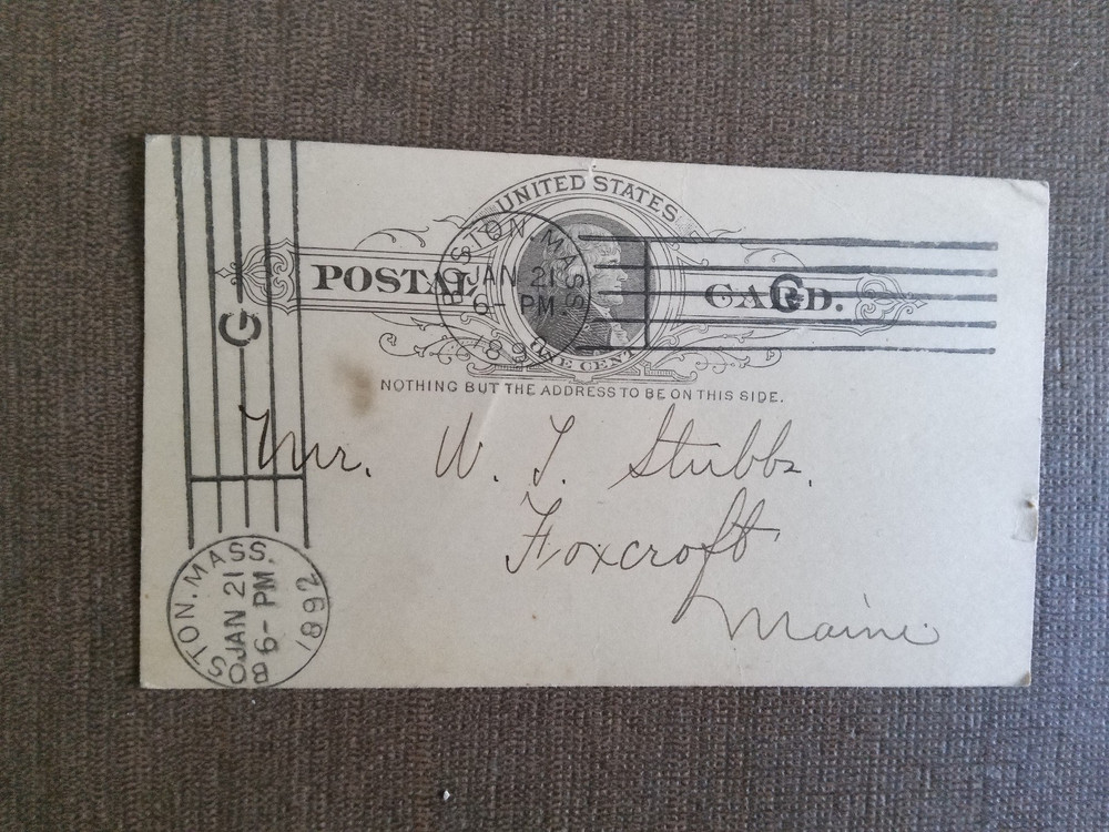 US Postal Cards c. 1885 - 1935