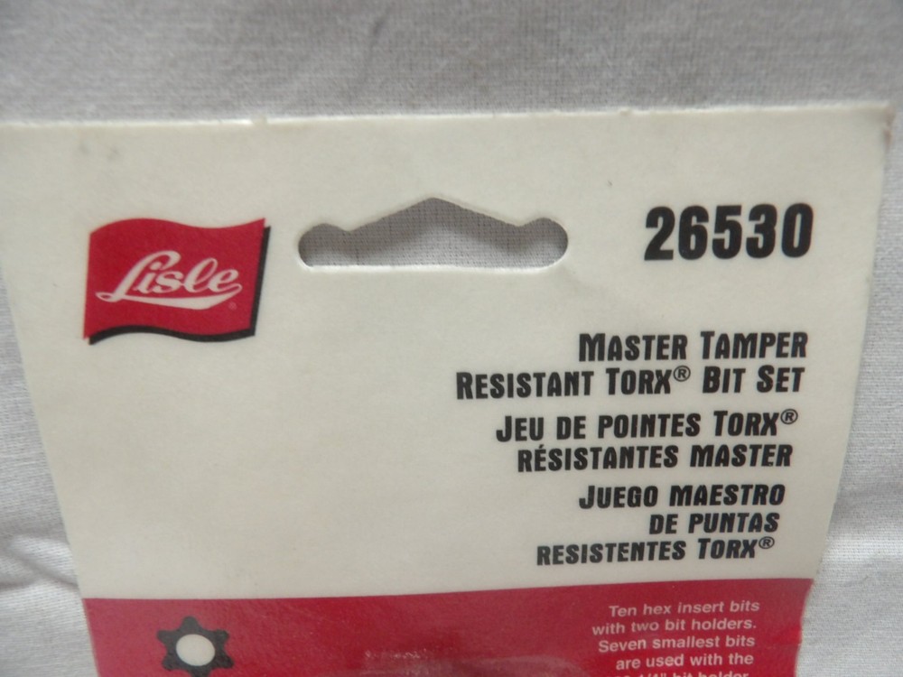 Lisle Master Tamper Resistant Torx Bit Set #26530
