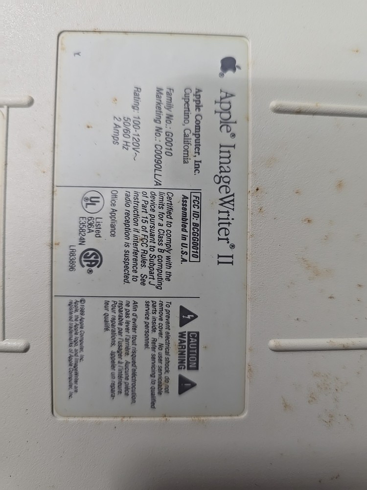 Vintage Apple ImageWriter II