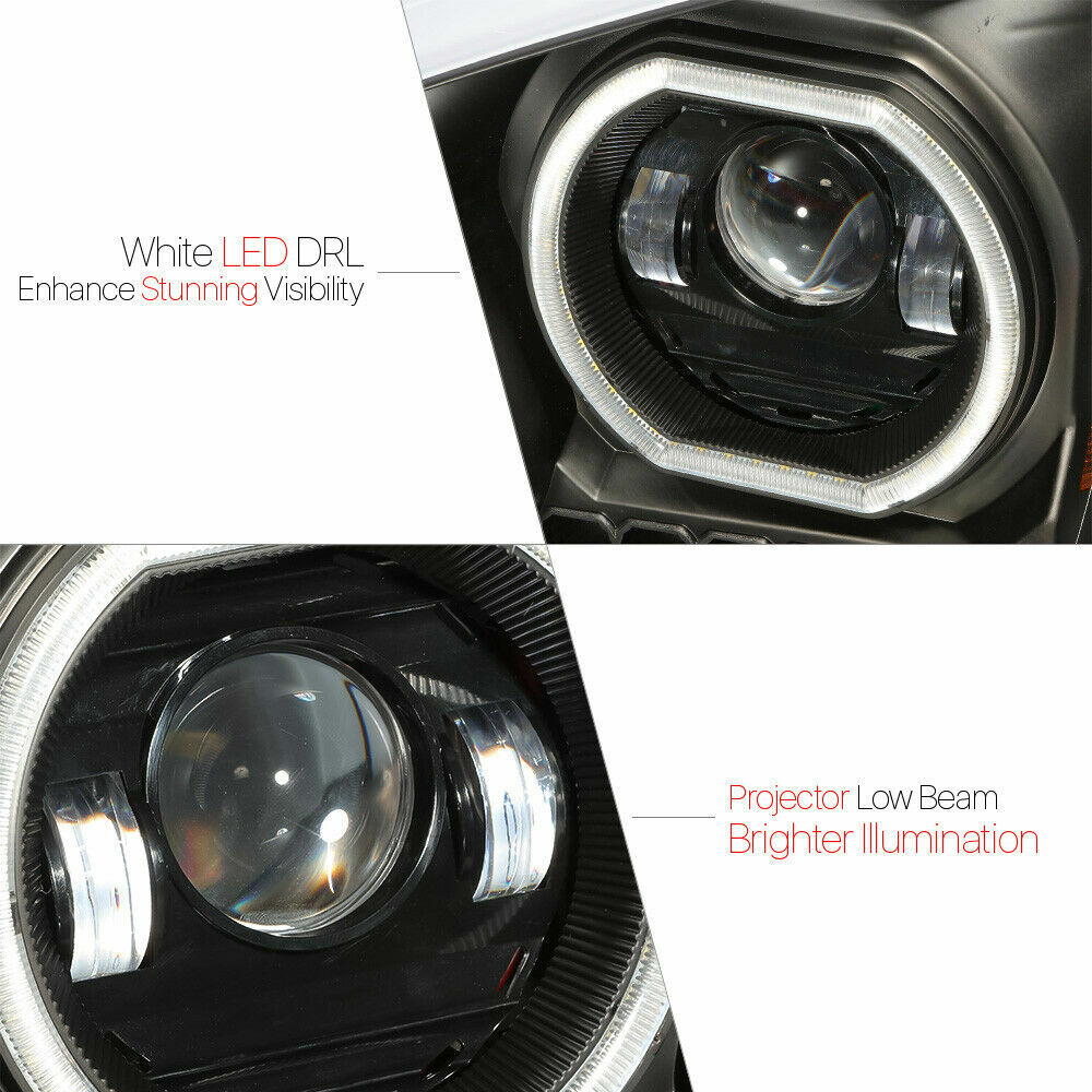 FREIGHTLINER CASCADIA 08-17 FULL LED HEADLIGHT BLACK PAIR (DRIVER & PASSENGER)