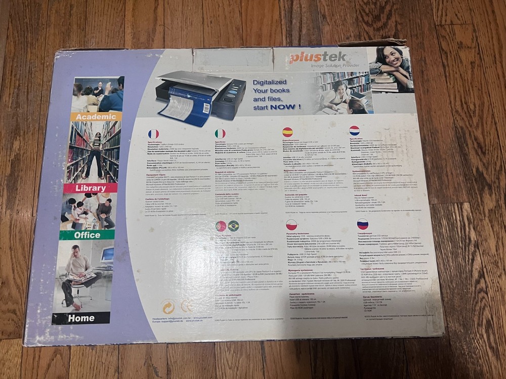 Plustek OpticBook 3600 Plus Flatbed Book Scanner