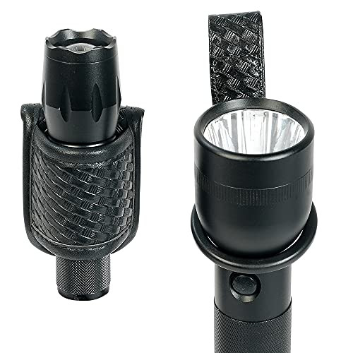 Compact Flashlight Holder(Open Top)+ Flashlight Ring Strap Holder Hold Mag