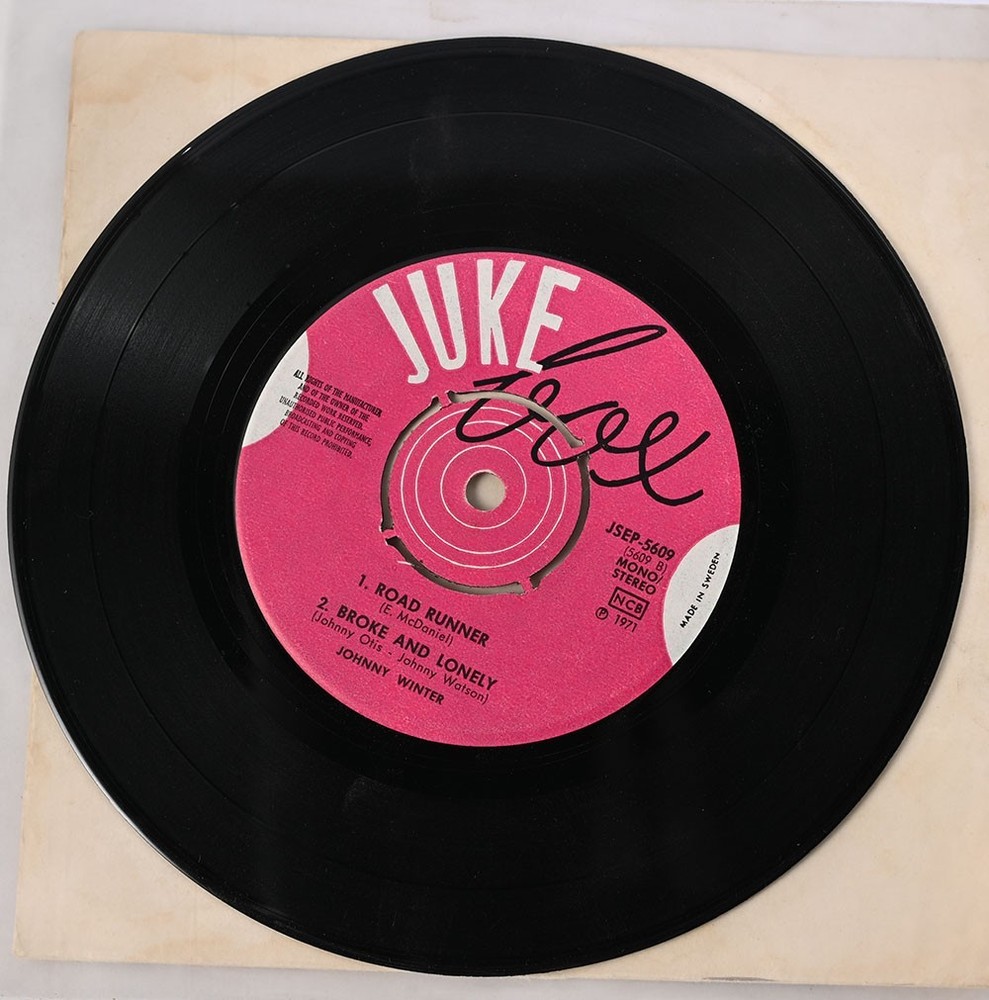Juke box record - Made in Sweden - Road Runner  E. McDaniel  1971 +++