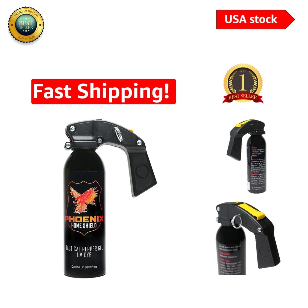 Self-Defense Pepper Gel with Pull Pin & 25ft Range – Maximum Strength Protection