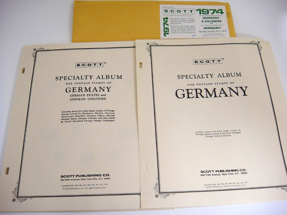 Scott 1973 Issues Germany & Colonies Stamp Album Supplement #7 or #24 NOS
