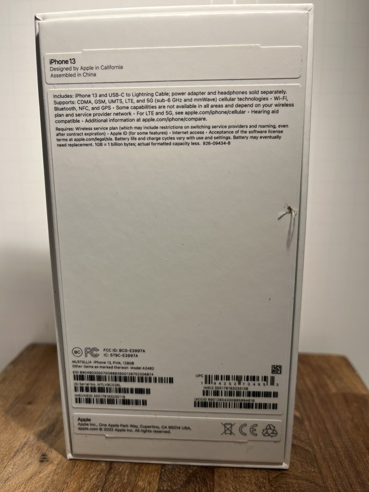 iPhone 7 Plus Rose Gold BOX Only *READ DESCRIPTION **