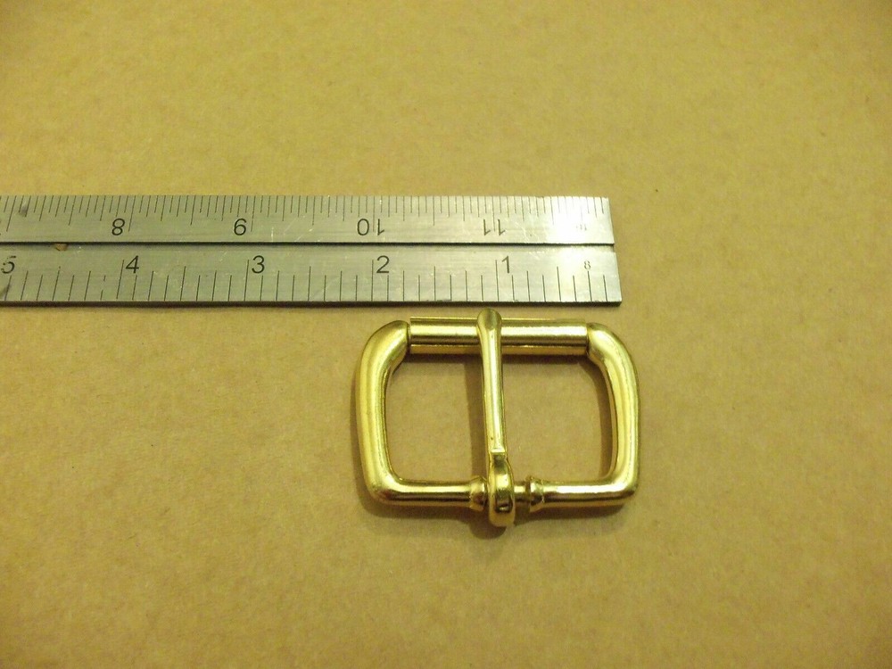 1 1/2" Solid Brass End Bar Roller Buckles (Pack Of 5)