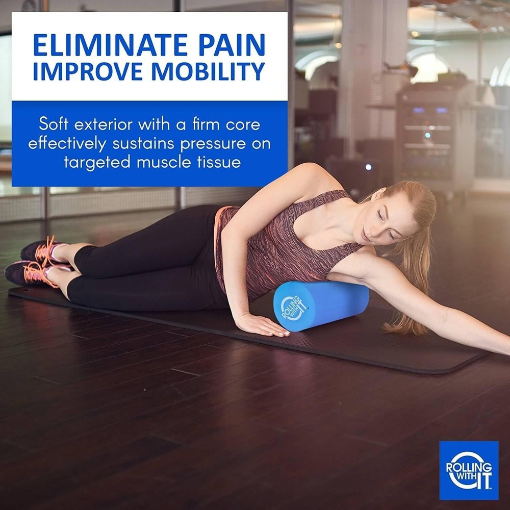 Foam Roller with High Density for Physical Therapy, Muscle Roller for Exercis...