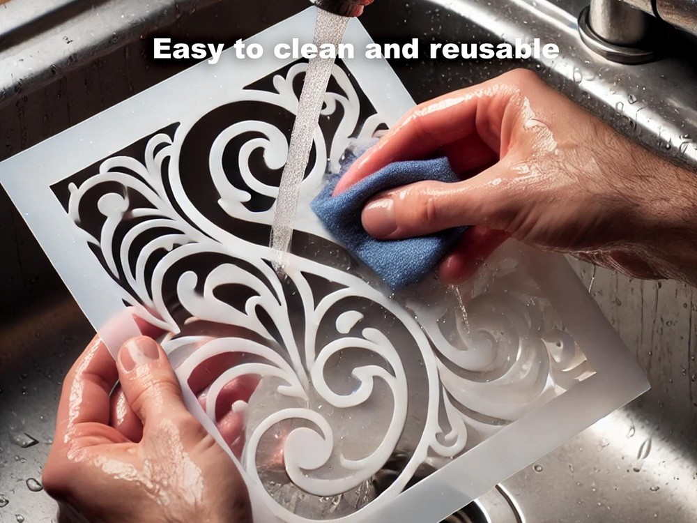 Beautiful Fireball Stencil for Dynamic Home Decor and Creative Projects - Ste…