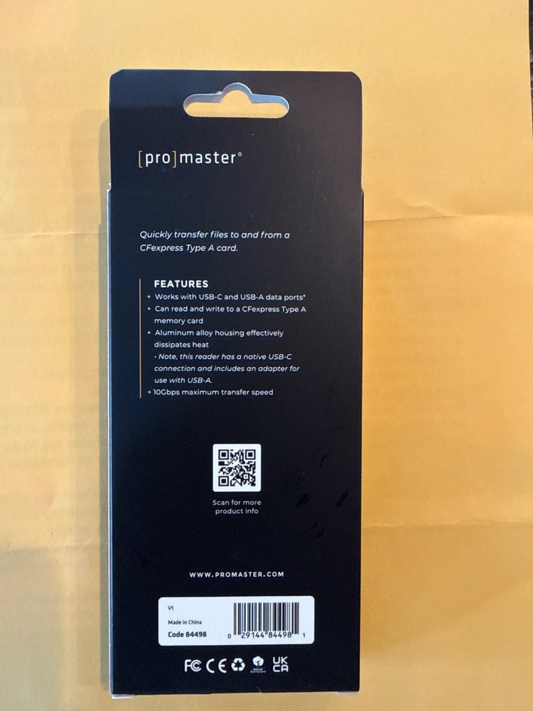 Promaster CFexpress Type A Card Reader - USB-C & USB-A