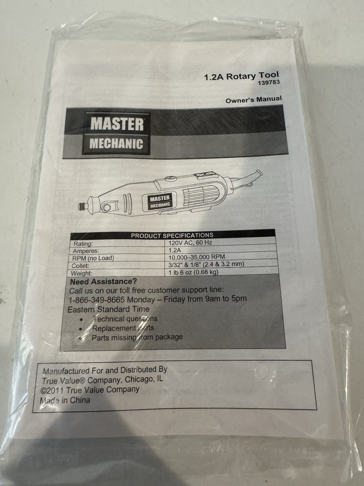 Master Mechanic Rotary Tool w/ Accessories 139783