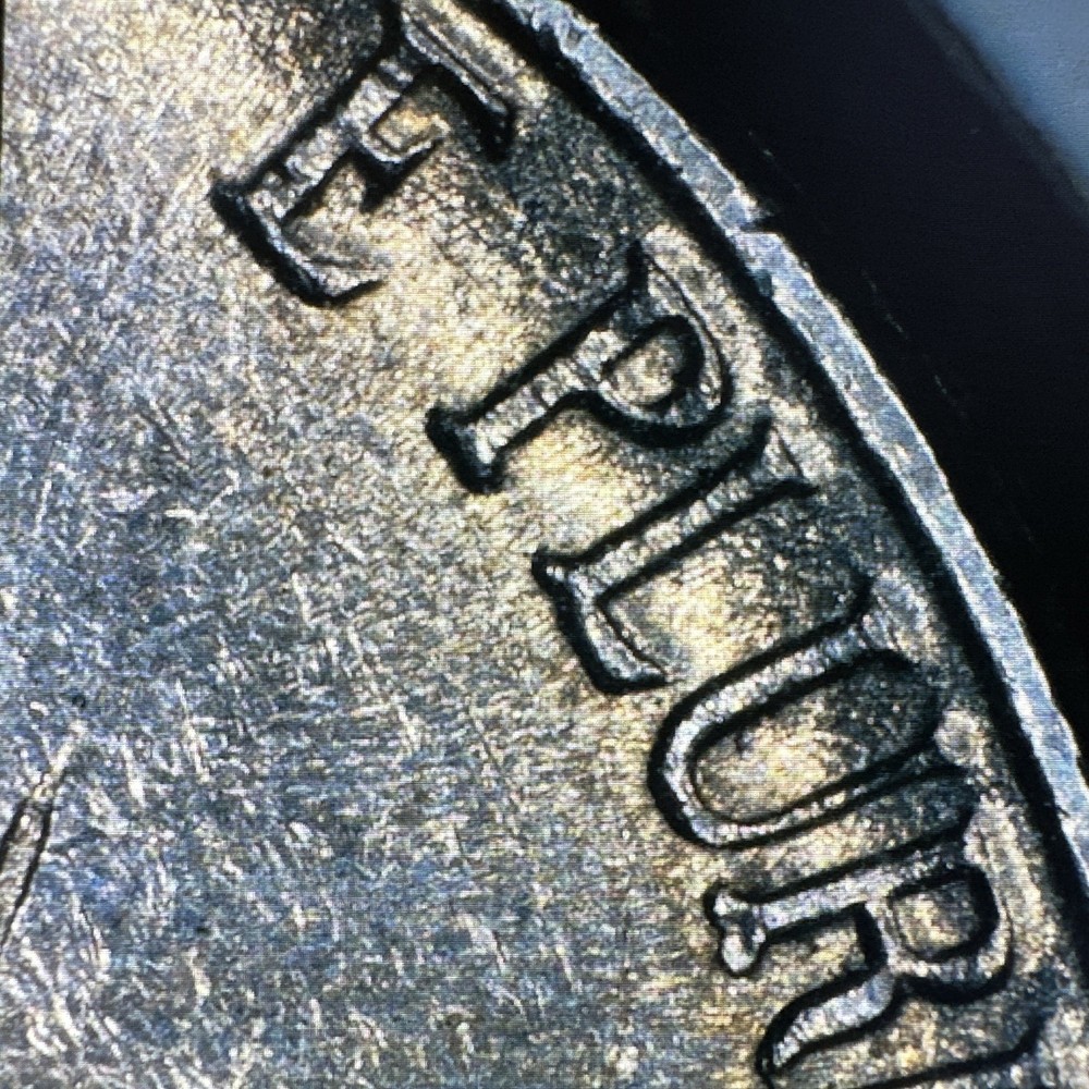 1996 P Nickel Struck Thru Grease Error Obverse & Reverse