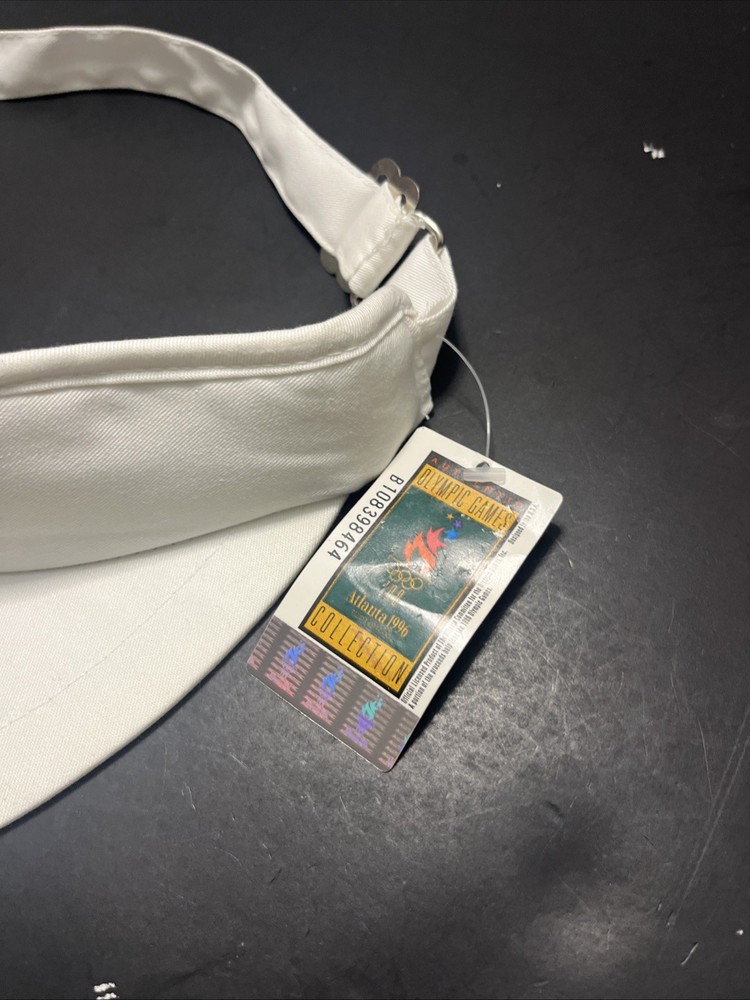 Vintage Starter Atlanta 1996 Olympic White Adjustable Visor - NWT