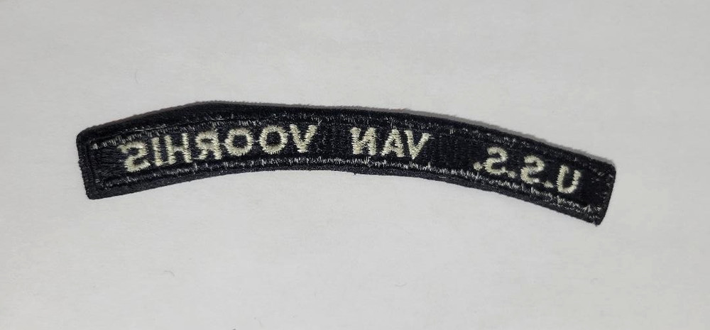 US Navy U.S.S. VAN VOORHIS Dealey-Class Destroyer Escort Arc Tab Segment Patch