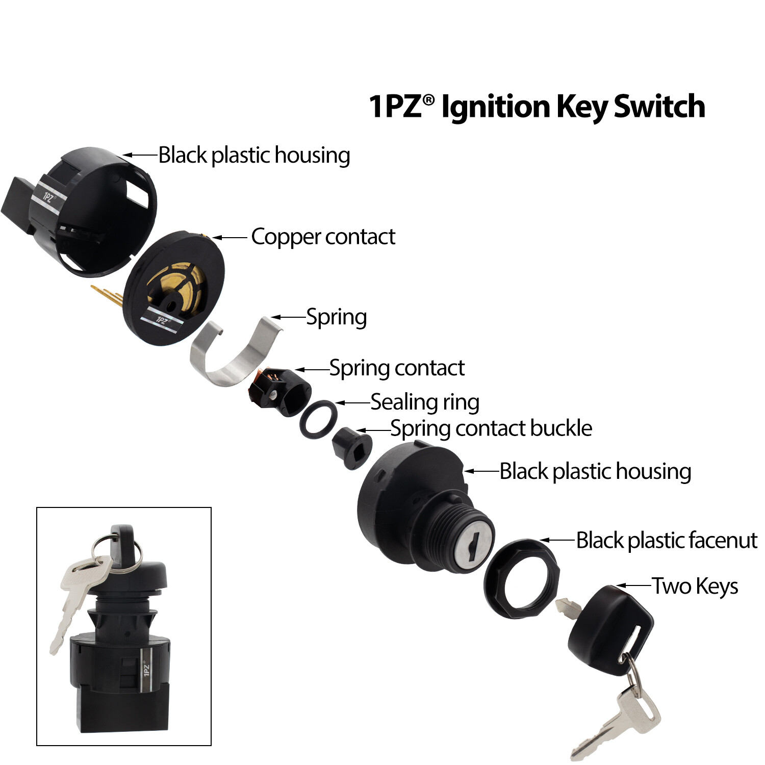 OEM Polaris Ignition Key Switch Ranger 400 500 570 800 Crew 500 EV ETX XP 1000