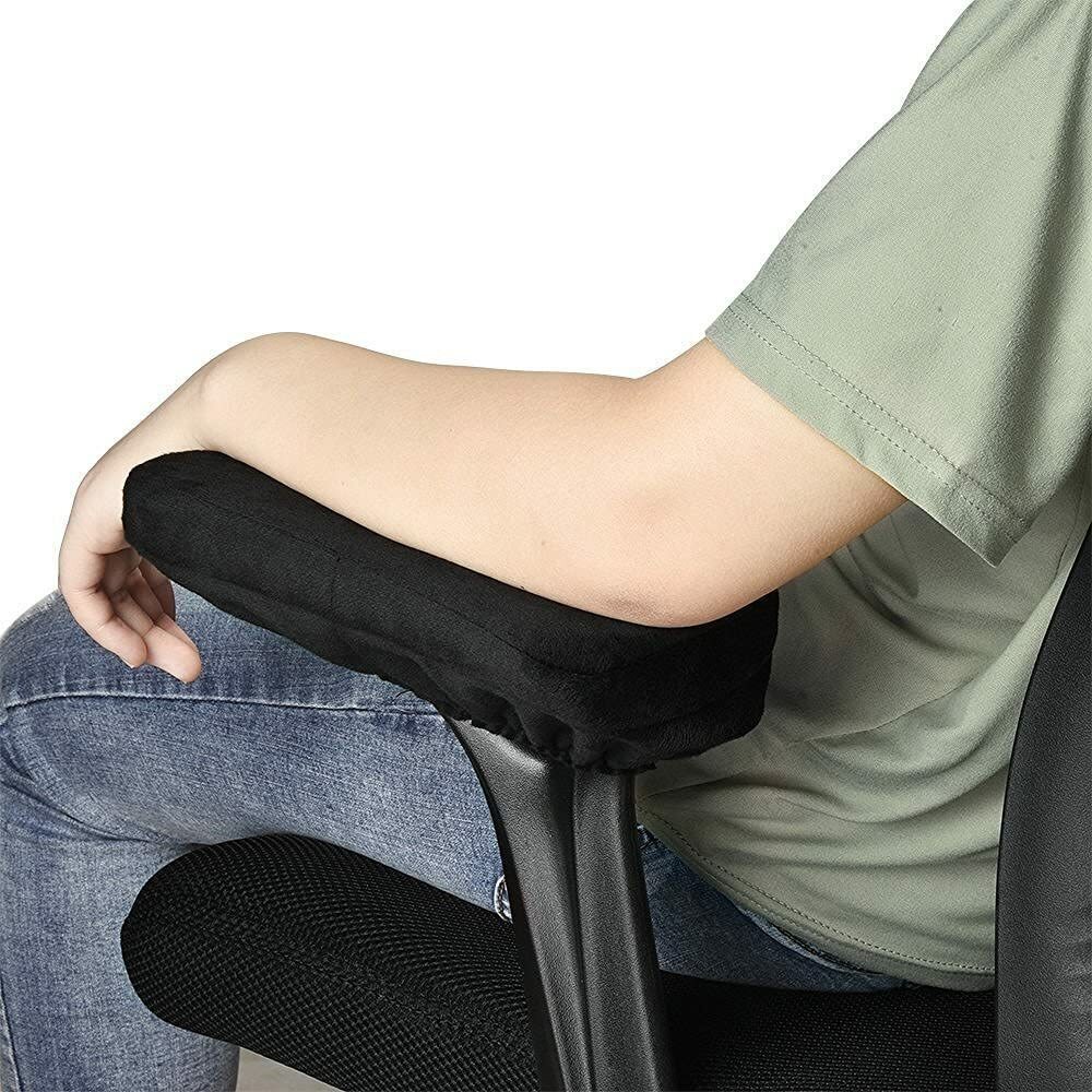 Aloudy Ergonomic Memory Foam Office Chair Armrest Pads, Comfy Gaming 2 per Pack