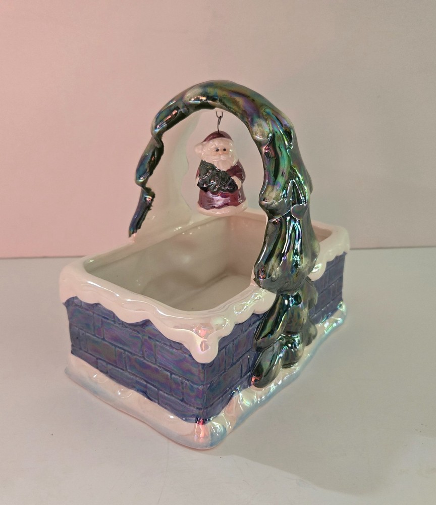 Christmas Ceramic Santa Candy Dish