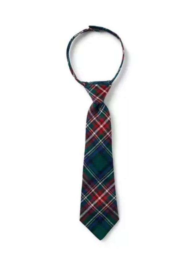 Janie and Jack Boys Tartan Tie Size 5 & Up Green