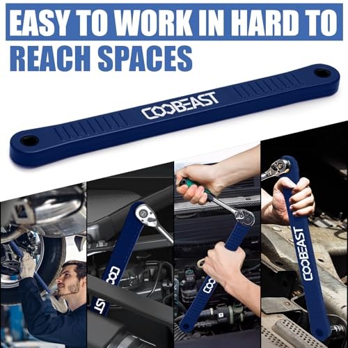 Offset Extension Wrench Impact Ready Socket Wrench Extender Tool Medium Blue
