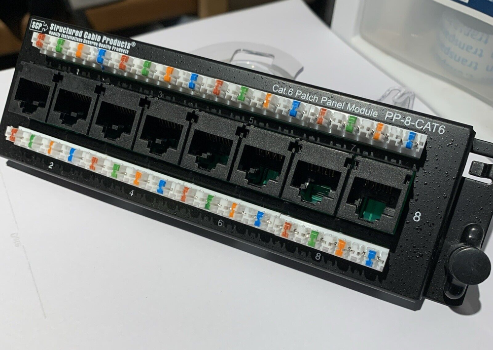 Structured Cable Products Cat.6 Patch Panel Module PP-8-CAT6