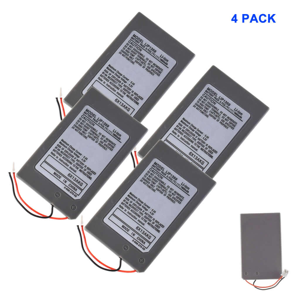 4 PACK LIP1359 Battery for PS3 Controller Sixaxis Dualshock 3 CECHZC2E CECHZC2U