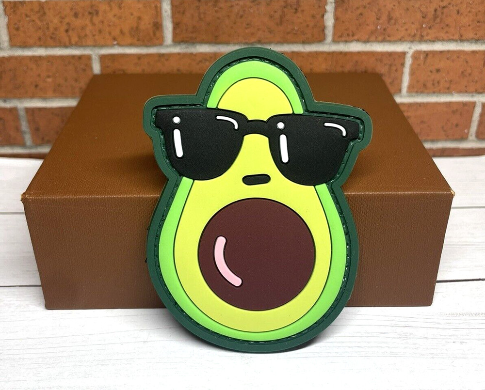 Tactical PVC Patch - Avocado Patch - Hook Loop Morale Funny Avocado Patch