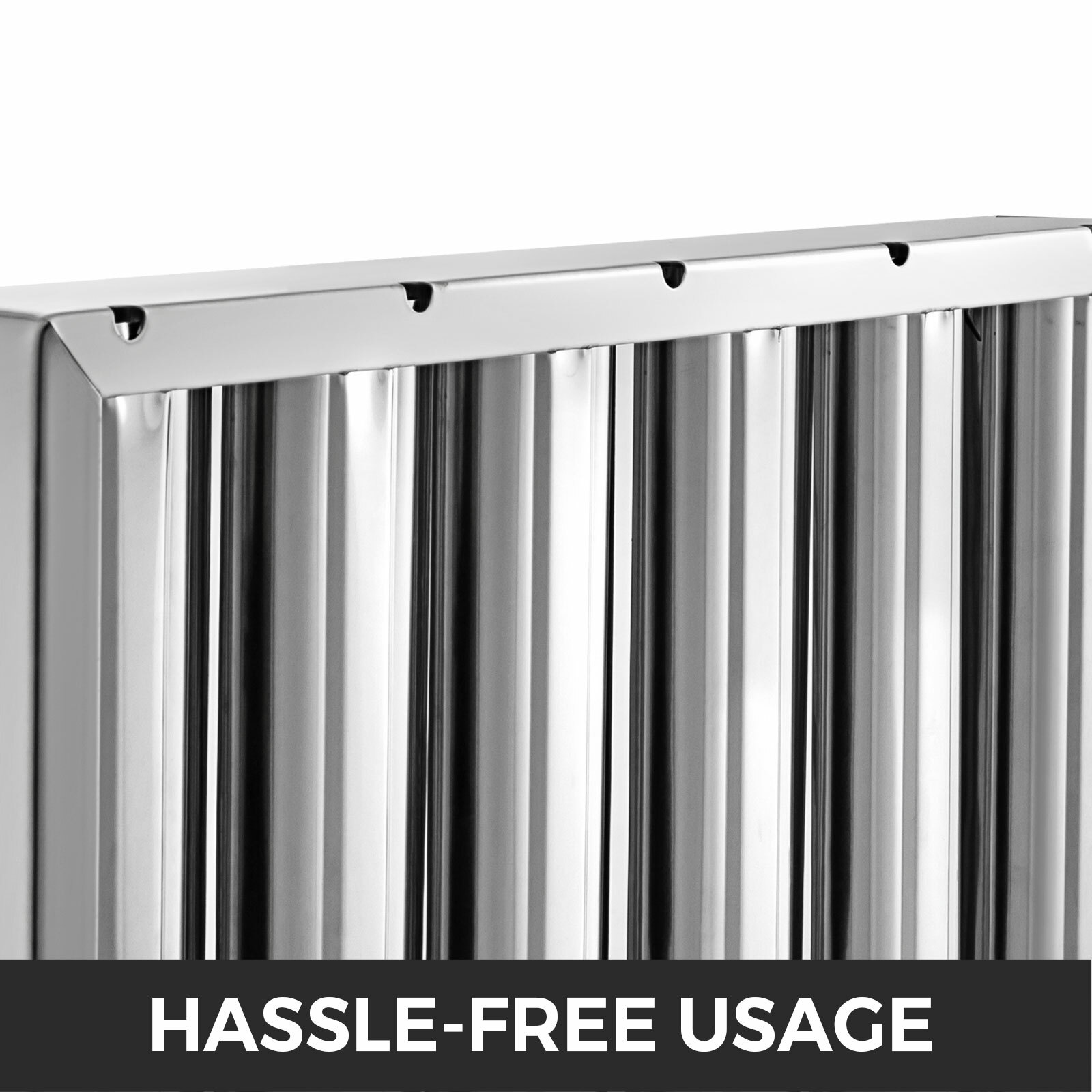 VEVOR 6PCS 20"x16" Stainless Steel Hood Grease Commercial Exhaust Filter Baffle