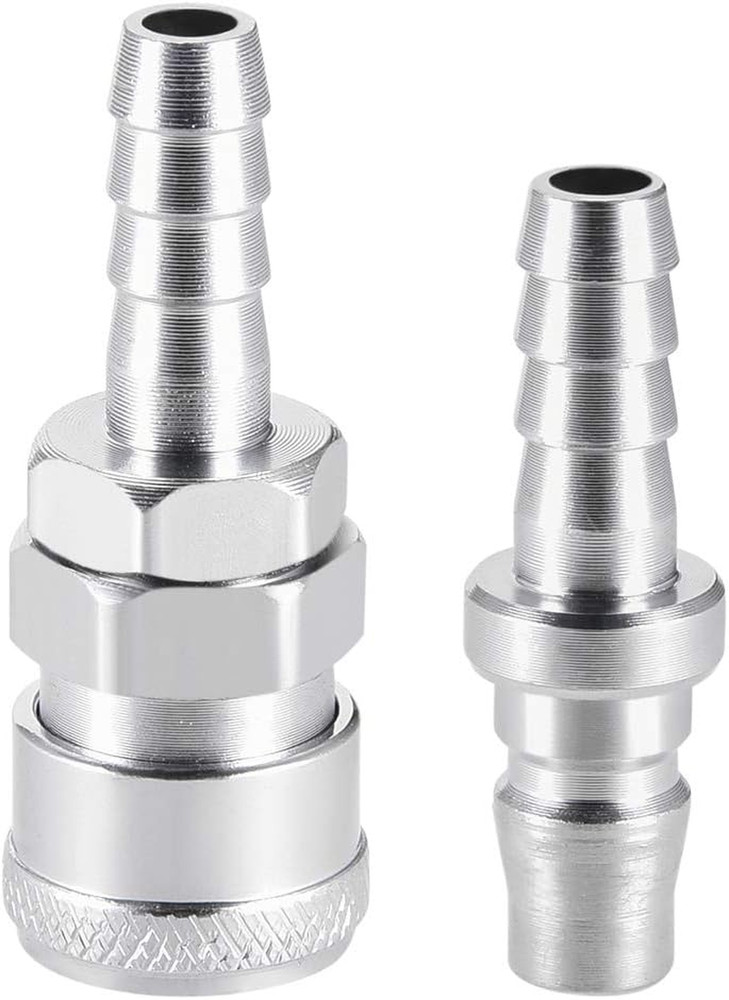 Quick Disconnect Set, 10.5Mm Barb Hose, Air Compressor Hose Fitting