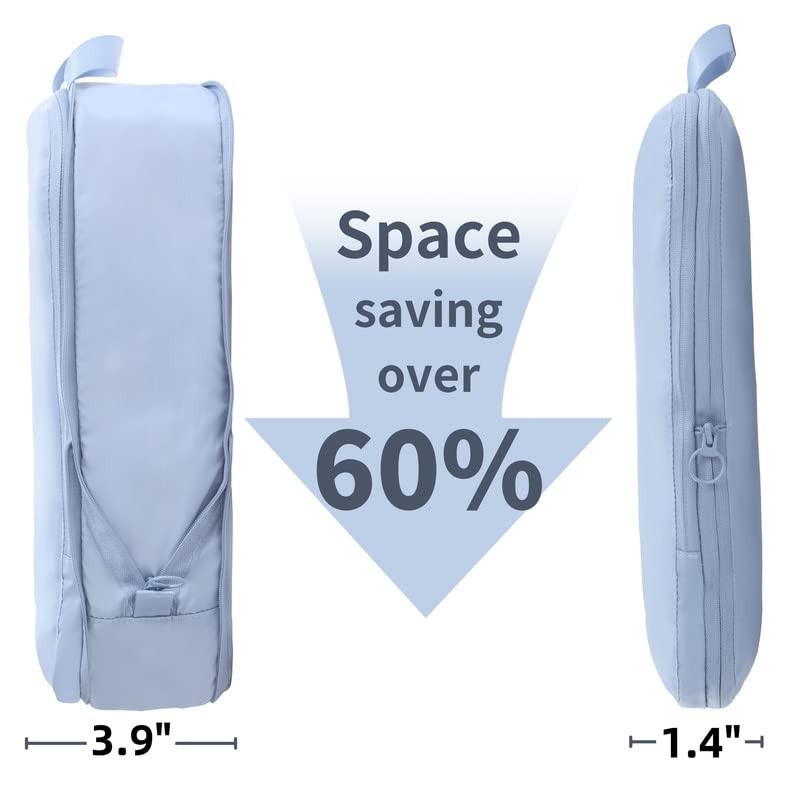 Compression Packing Cubes for Suitcases, Luggage 2-Pack Medium, Beige