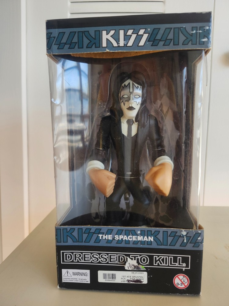 KISS Ace Frehley RARE 2003 Gruntz Dressed To Kill Spaceman Figure New In Box