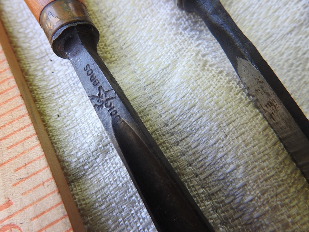 Set of 6-Vintage Buck Brothers Carving Gouges Chisel in Original Box London