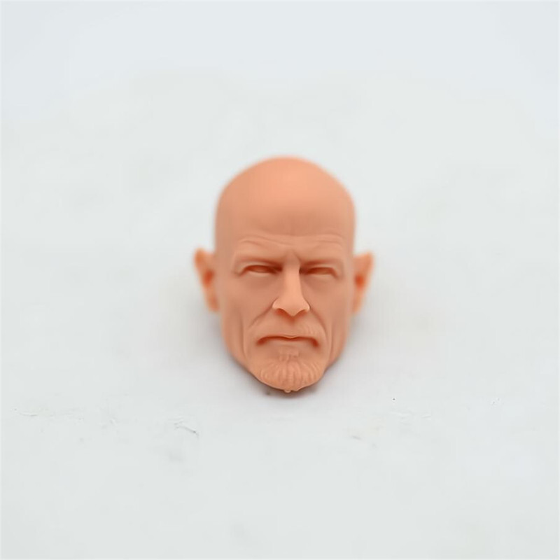 Blank 1/12 Scale The Breaking Bad Bryan Head Sculpt Unpainted Fit 6" ML Figure