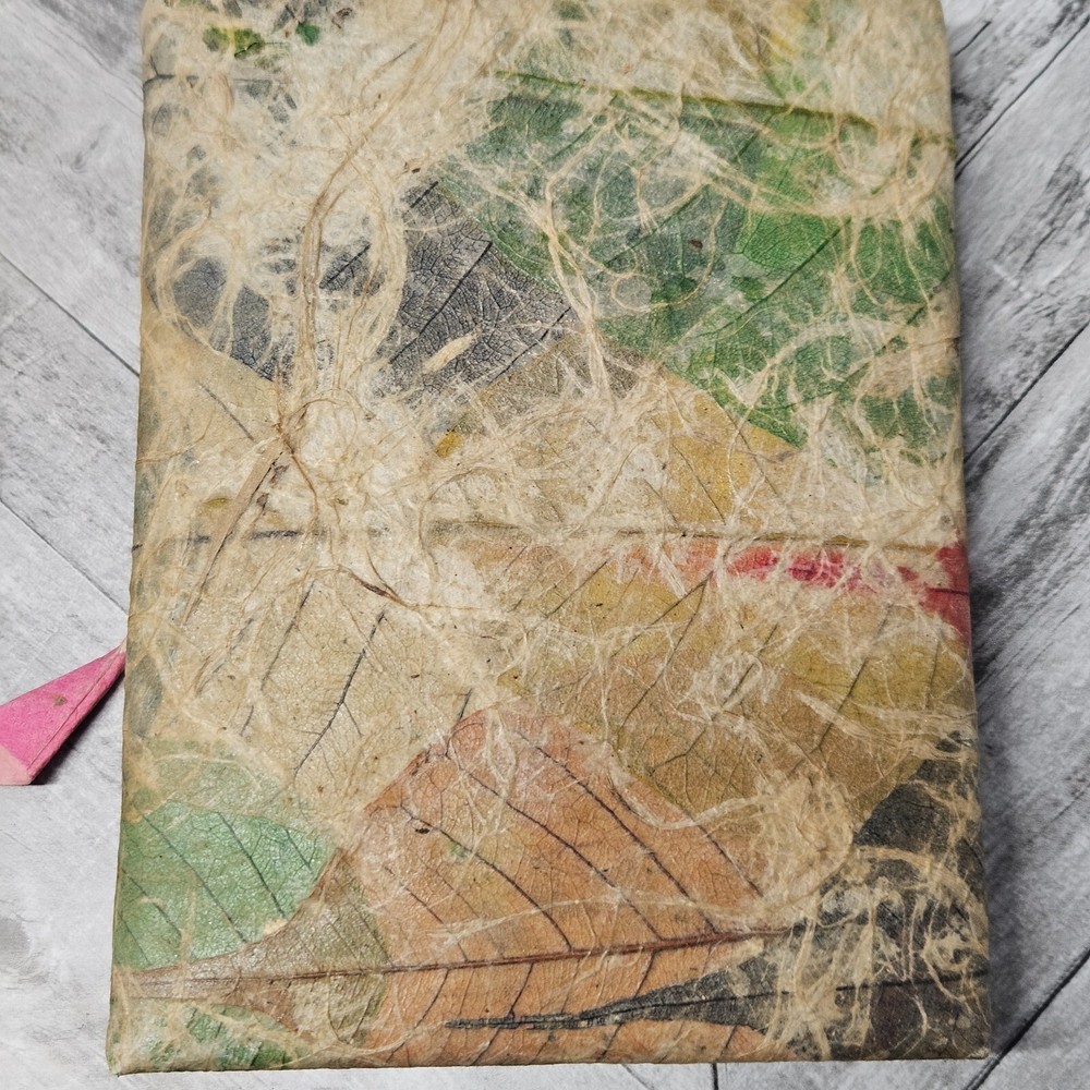 Handmade Journal Book Leaf Art 4"x6"