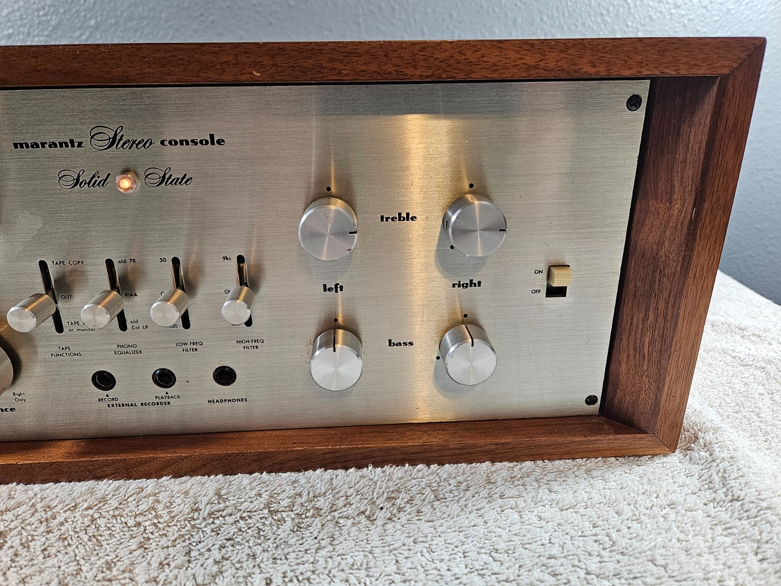 Marantz 7T Console pre-amplifier. See it play!