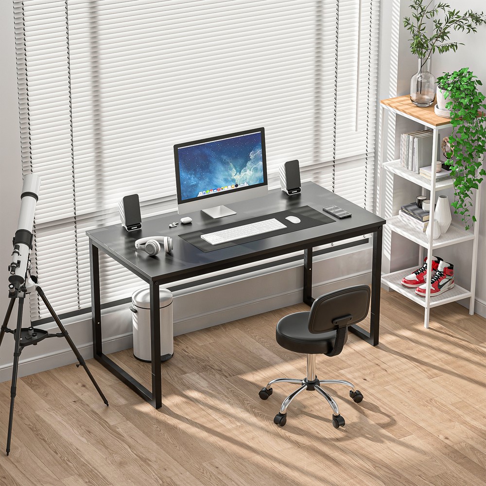 47" 55" L Computer Espresso Style Writing Desk Study Office Desk Corner Table