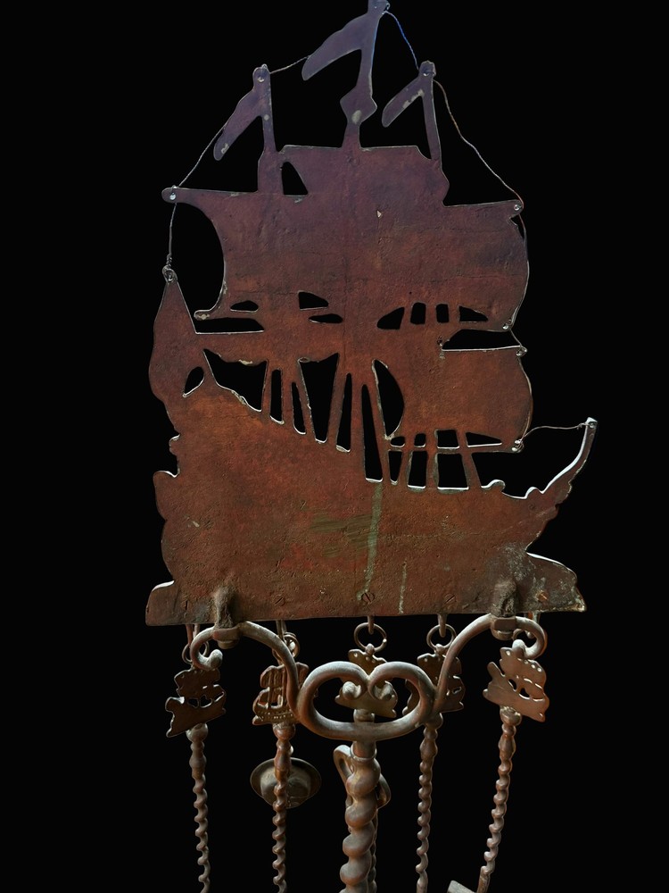 Tall Ship Fireplace Tool Set