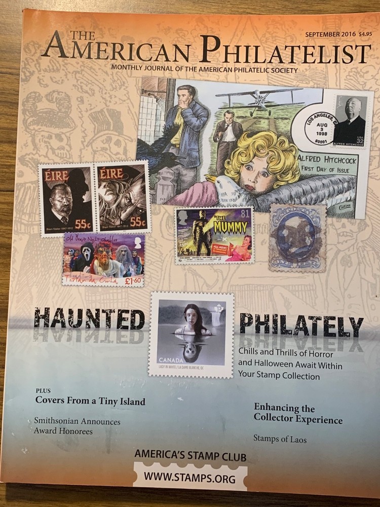 American Philatelist Magazine  2016,  September