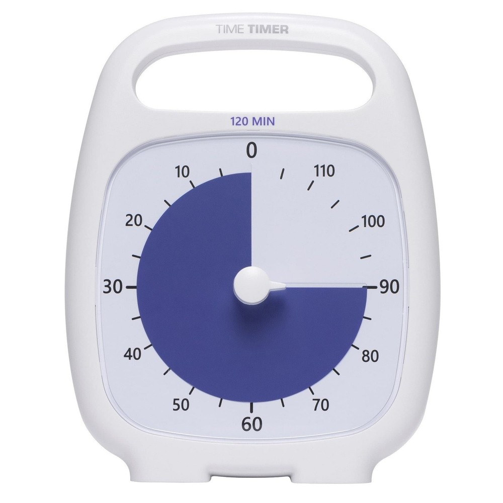Time Timer Plus 120 Minute Visual Countdown Clock Make Time Edition with Note...