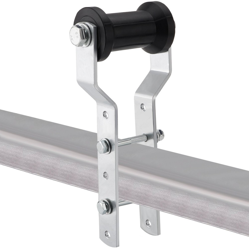 5" Adjustable Rubber Keel Roller with Panel Bracket Assembly for 3" Tongue New