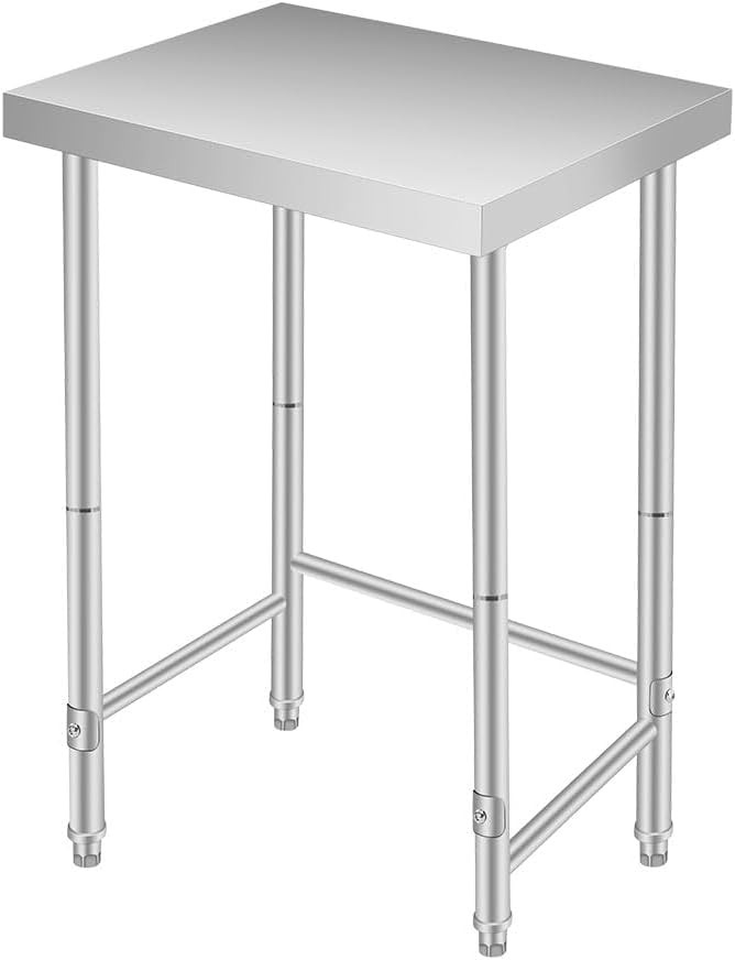 Stainless Steel Work Table, NSF Commercial Utility Worktable Rust Resistant
