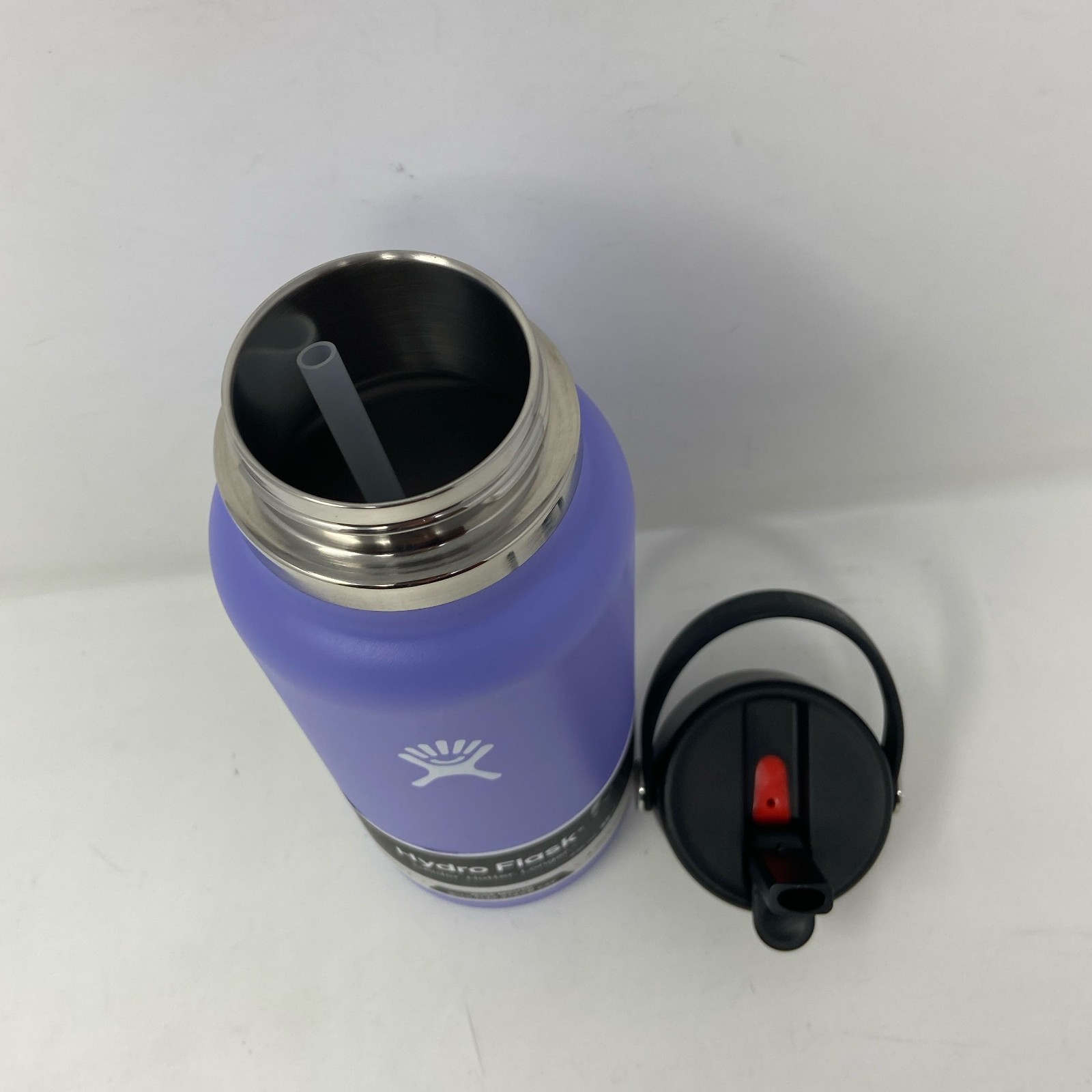 Hydro Flask 32oz Wide Mouth Bottle w/ Flex Straw Cap - Lupine Purple W32BFS474