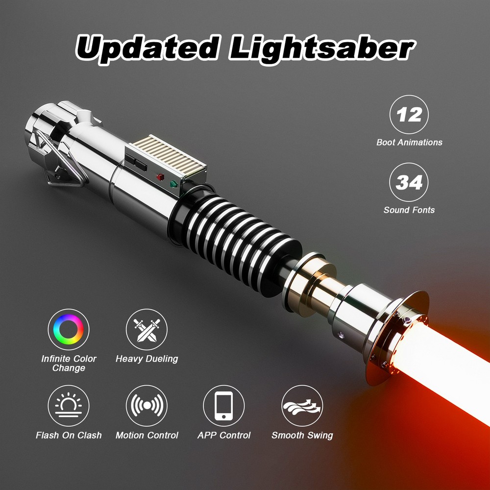Button Spring Missing Force Lightsaber 16 RGB Motion Control Metal Hilt Dueling