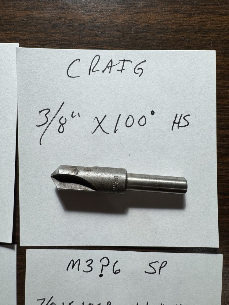 Craig Countersink Bits Lot Of 7