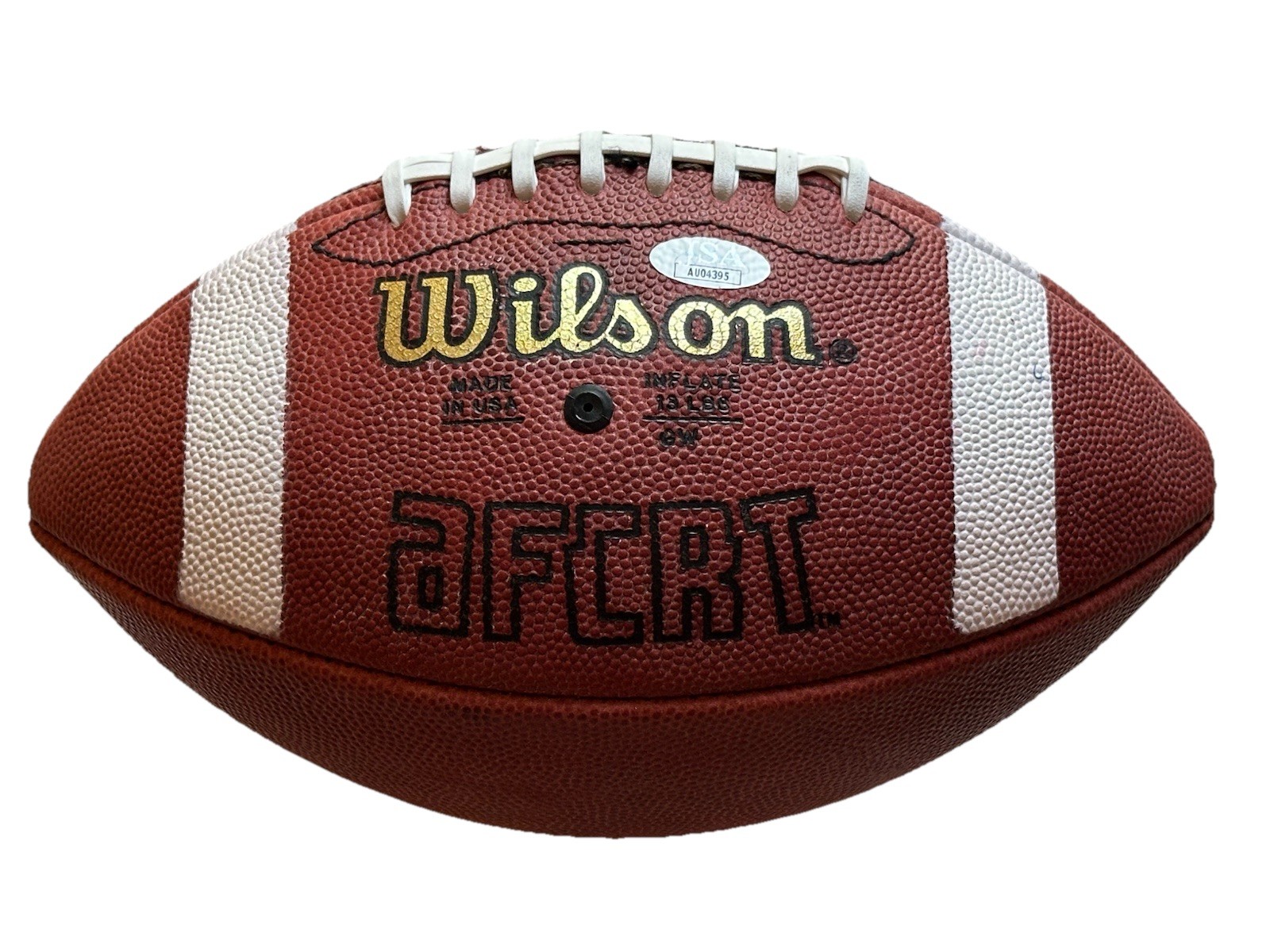 Angelo Bertelli Paul Hornung Signed Wilson Game Issued Football Notre Dame JSA